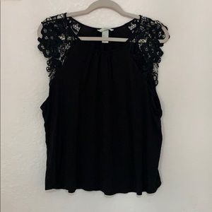Black Lace T-shirt